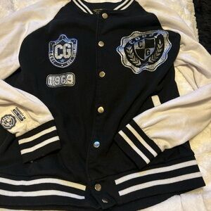 Varsity Black and White Womens jacket